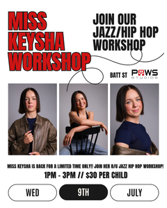 KEYSHA HOLIDAY WORKSHOP - Wed 9th July