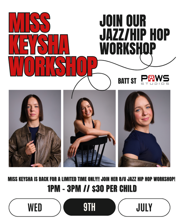 KEYSHA HOLIDAY WORKSHOP - Wed 9th July