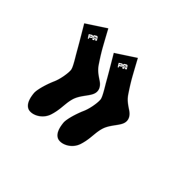 PAWS Custom Black Socks