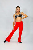 PAWS X Cosi G Red Flare Pants