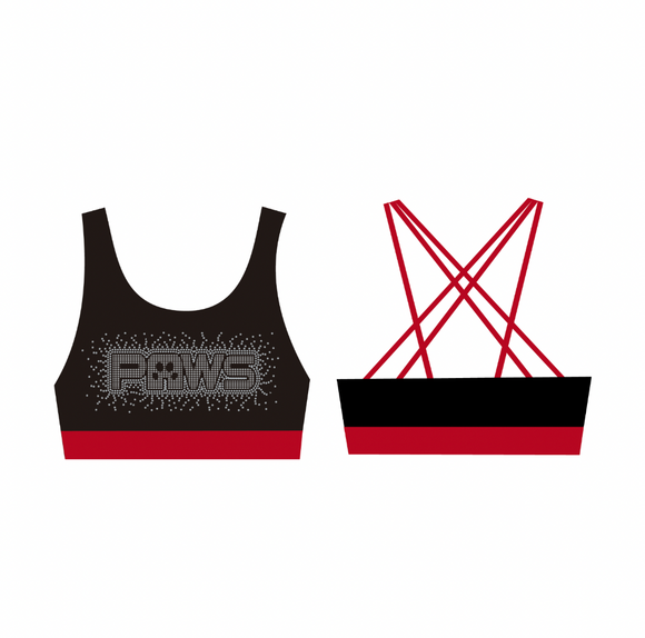 PAWS Active Rhinestone Crop