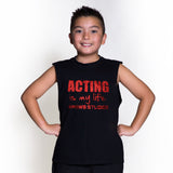 Child Slogan Muscle Tee